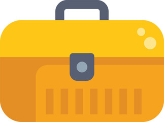 Poster - Yellow toolbox is holding tools for repairing and fixing