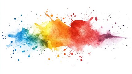 Poster - Hand drawn watercolor splash