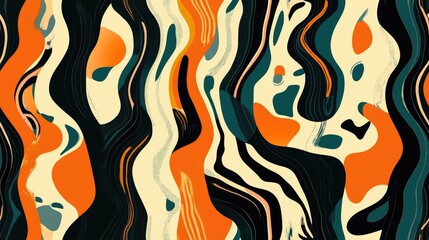 Poster - Abstract pattern design suitable for textiles and fabric