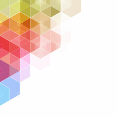 Wall Mural - colored hexagon background. polygonal style. eps 10