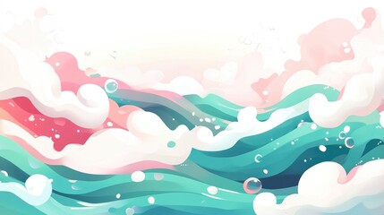 Poster - Abstract Water Background with Ripple Effects