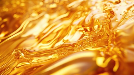 Poster - Abstract texture of flowing oil or liquid metal detailed close up view
