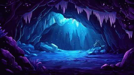 Poster - Abstract Cave Background