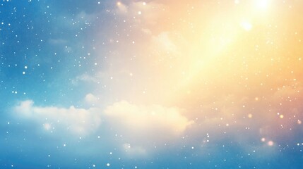 Poster - Abstract background featuring stardust particles with shimmering effects in the sky