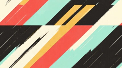 Poster - Diagonal striped lines