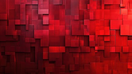 Poster - Abstract pixel texture featuring a red background ideal for use as a blank canvas or artistic design element