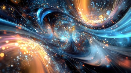 Poster - Abstract digital background visualization