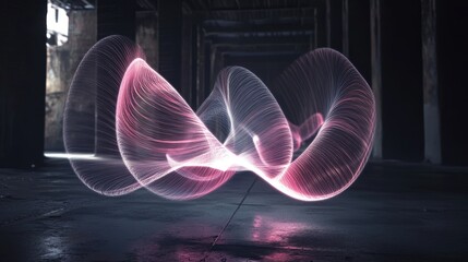 Poster - Long exposure image featuring light painting techniques