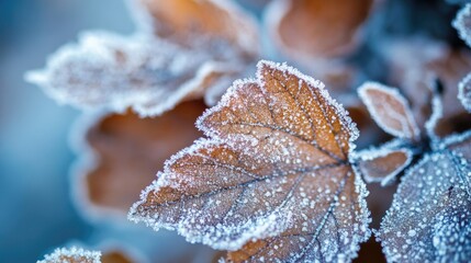 Poster - Frosty Patterns Macro Photography