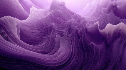 Poster - 3D rendering of a purple toned monochrome abstract fractal background serving as a design element for graphic art and digital collage Raster clip art