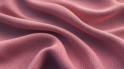 Poster - 3D rendering of dark pink fabric texture close up