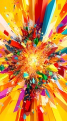Poster - Abstract Colorful Explosion.