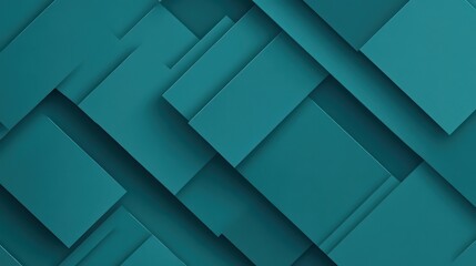 Wall Mural - modern teal background wallpaper with a minimalist geometric pattern