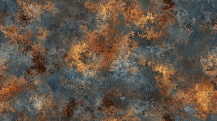Poster - Rusted metal texture Seamless pattern