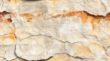 Poster - Texture and background layers of sedimentary rock with cracks on a cliff face Seamless abstract representation of layered sandstone