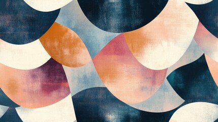 Poster - Abstract geometric texture with a pattern of shapes