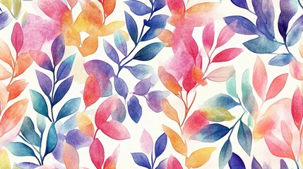 Poster - Seamless watercolor pattern