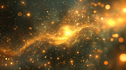 Wall Mural - Illustration of deep space rich in stars in 3D cartoon rendering