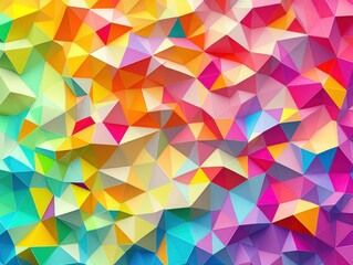 Wall Mural - polygon art pattern with geometric style, vibrant colors, and design for backgrounds