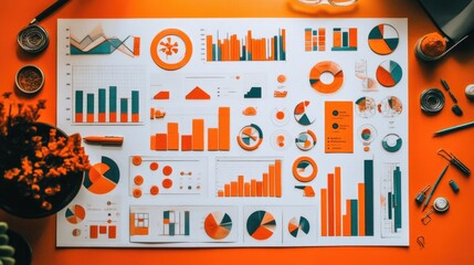 Poster - Colorful Business Data Visualization Layout