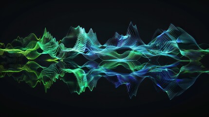 Poster - Abstract Digital Waveform