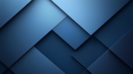 Poster - Blue geometric background vector presentation design, with dark blue and light blue tones