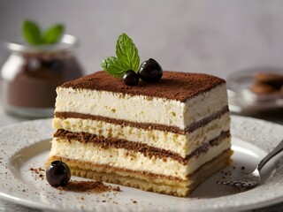 Delicious tiramisu cake