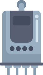 Poster - illustration of an electric meter measuring power consumption with a digital display