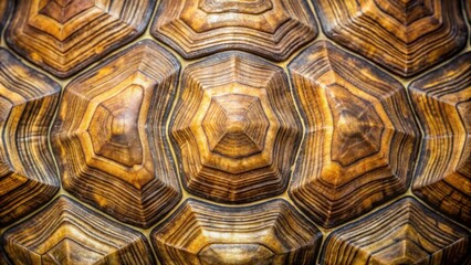 Wall Mural - Turtle shell inspired background texture , reptile, pattern, nature, shell, texture, green, brown, unique, abstract, natural