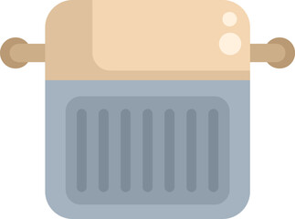 Poster - Electric heater warming a room during cold winter weather