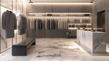 Poster - Modern Walk-in Closet Interior Design