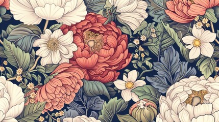 Wall Mural - Floral Pattern Design