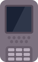 Poster - electronic data capture device showing blank screen with keypad for entering information
