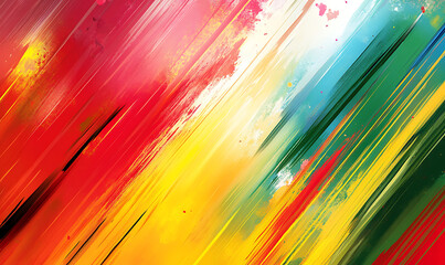 Wall Mural - abstract colorful background with lines-generative ai
