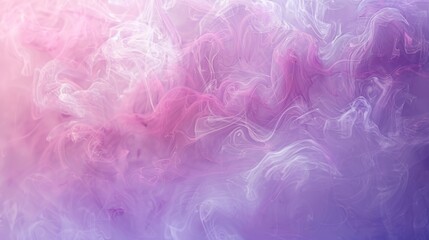 Wall Mural - Abstract Swirling Pink and White Ink