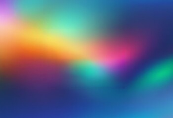 Poster - A blurred background of soft blue, green, yellow, pink, and orange hues.