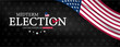 © Welcome to the home  - Election day scene displaying the American flag and text, highlighting the significance of exercising one's right to vote
