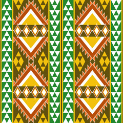 Poster - Abstract ethnic geometric pattern design for background or Wallpaper.