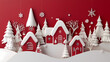 © ak159715 - Scandinavian folk christmas 3d vector papercut