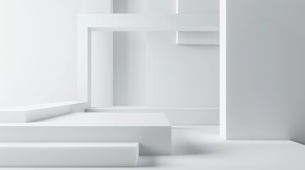 Poster - Minimalist White Architecture