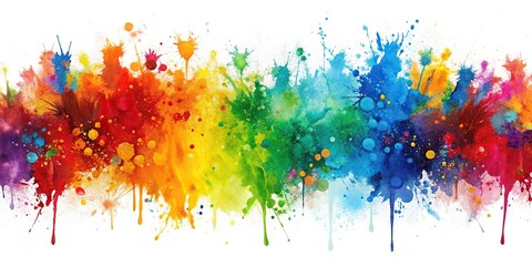 Wall Mural - Abstract painting with splatter