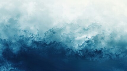 Wall Mural - Abstract Blue Watercolour Background