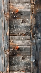 Aufkleber - Rustic wooden plank wallpaper showcasing rich warm brown hues suitable for cozy interiors and home decor projects
