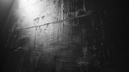 Poster - A minimalist monochrome wallpaper featuring a textured black surface illuminated by soft light in a serene indoor environment