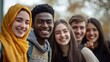 © Charoen - A group of people are smiling and posing for a picture