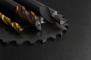 cutting tool concept Consisting of drill endmill and cutter material carbide.