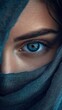 © The Singularity - Close-up Portrait of a Woman's Blue Eye