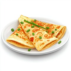 Wall Mural - Plate of western Vietnamese pancakes