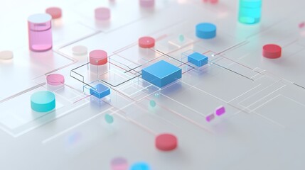 Poster - A flowchart illustrating deep learning models, algorithms, and input-output layers on a transparent board.