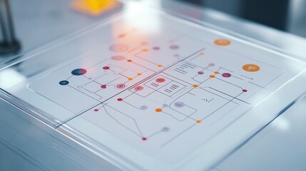 Poster - A flowchart illustrating deep learning models, algorithms, and input-output layers on a transparent board.